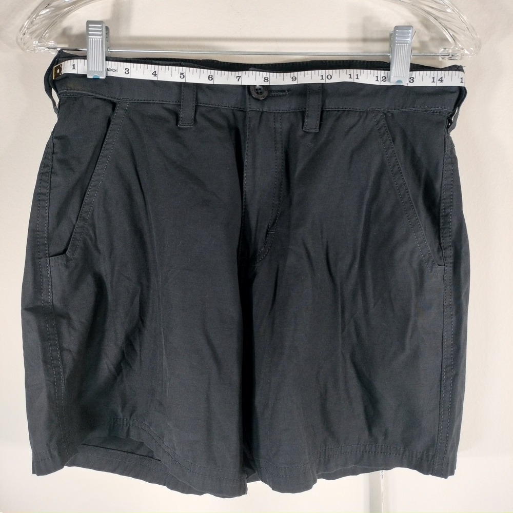 Huk Womens Black Performance Fishing Shorts Size S w/Adjustable Waistband
